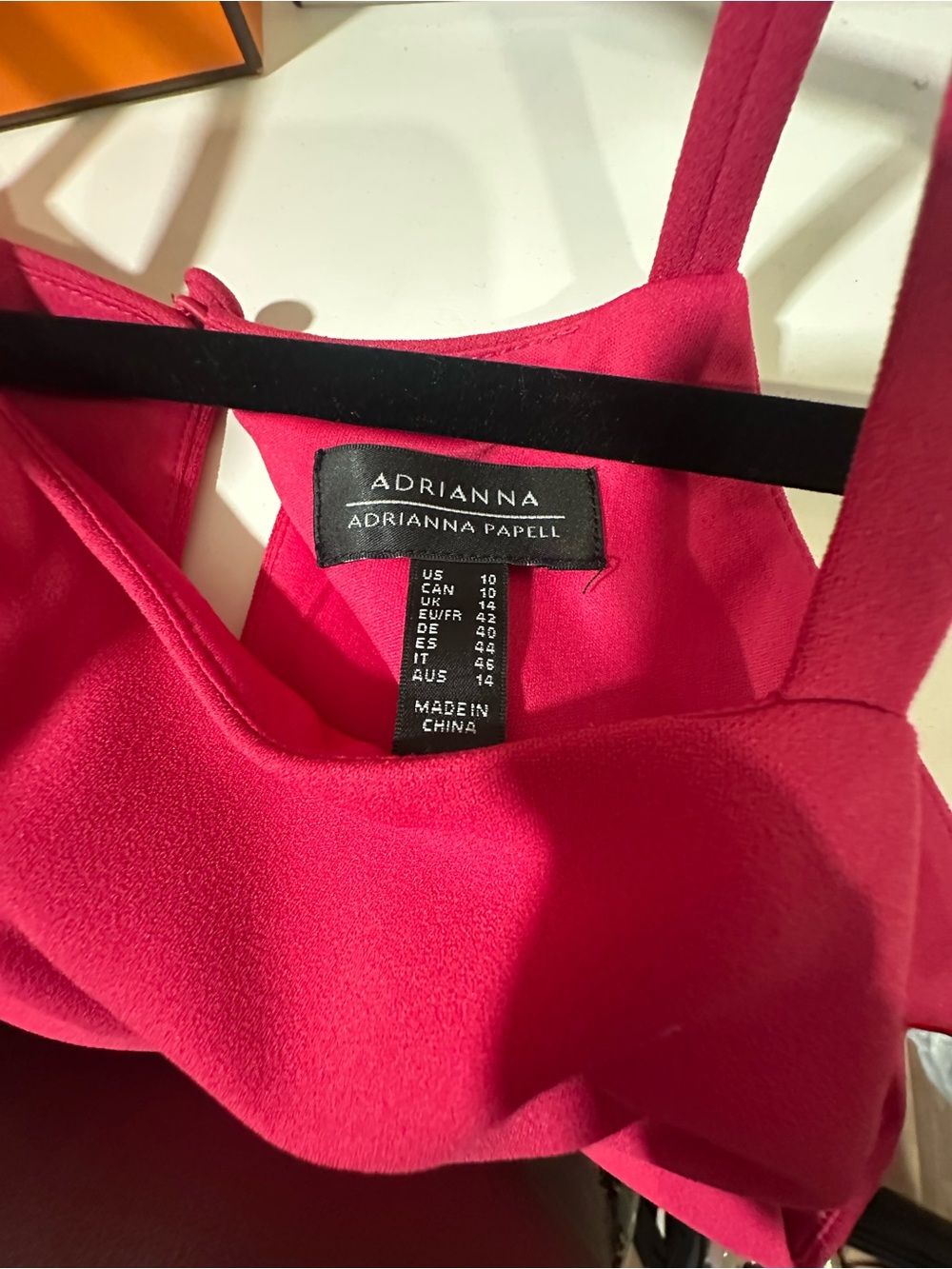 Adrianna Papell Bubble Hem Mini Dress in Bright Rose - Picture 3 of 5